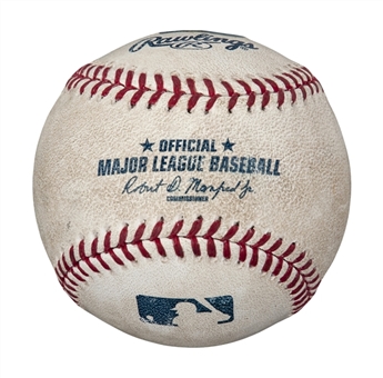 2015 Miguel Cabrera Game Used  MLB Baseball for RBI Single vs. Reds June 16th (MLB Auth)